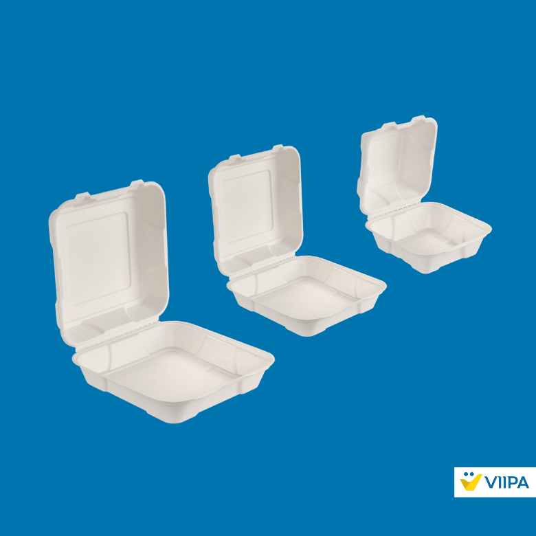 Bagasse clamshells & cup lids